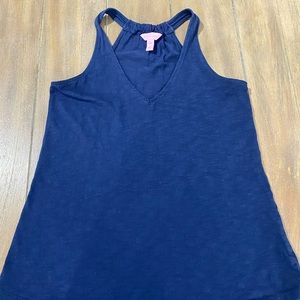 Blue race tank by Lilly Pulitzer